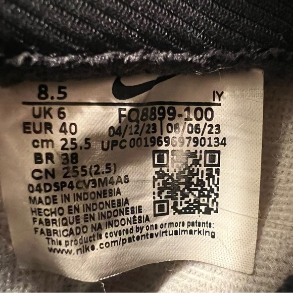 Nike Dunk Low Panda Coconut Vintage Premium White/Black FQ8899-100 Women’s 8.5 - Picture 11 of 13